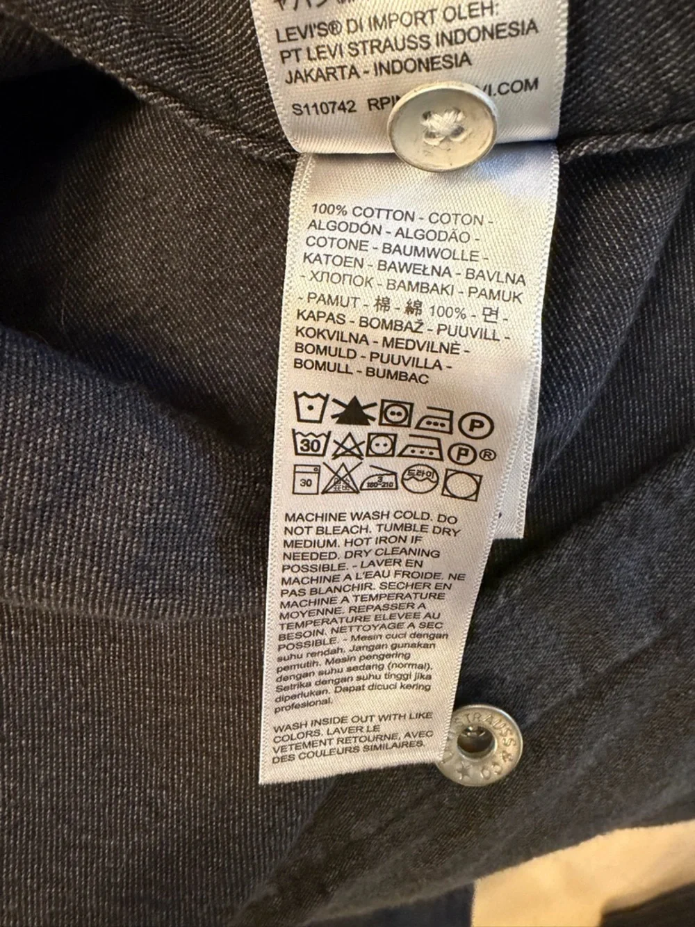 Levi’s Truckee Denim Overshirt Men’s XXL Washed Black NWT Shirt Jacket